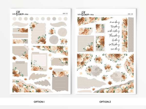 Journaling stickers  | Ash