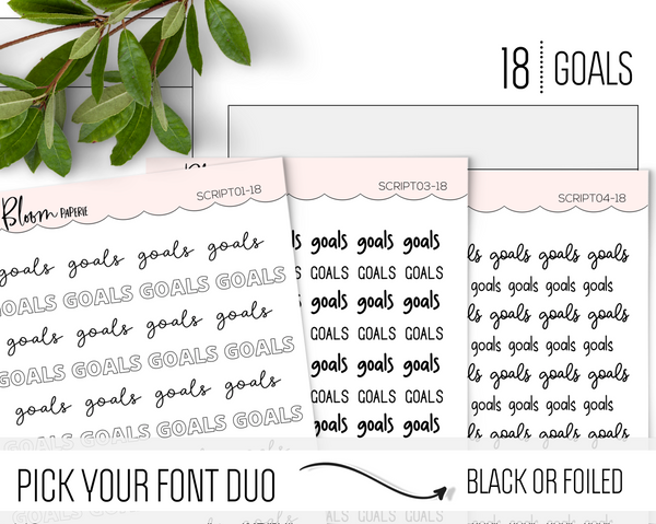 GOALS - Script Icons