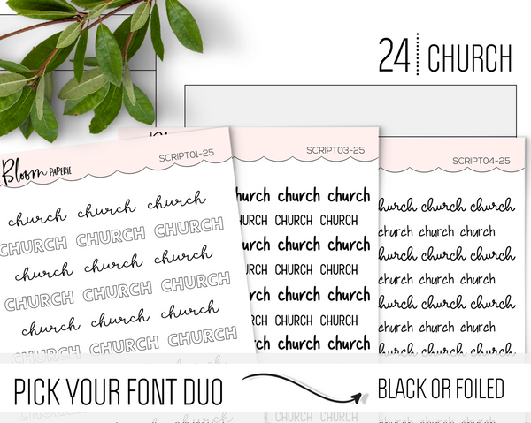 CHURCH - Script Icons