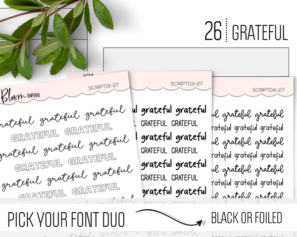 GRATEFUL - Script Icons