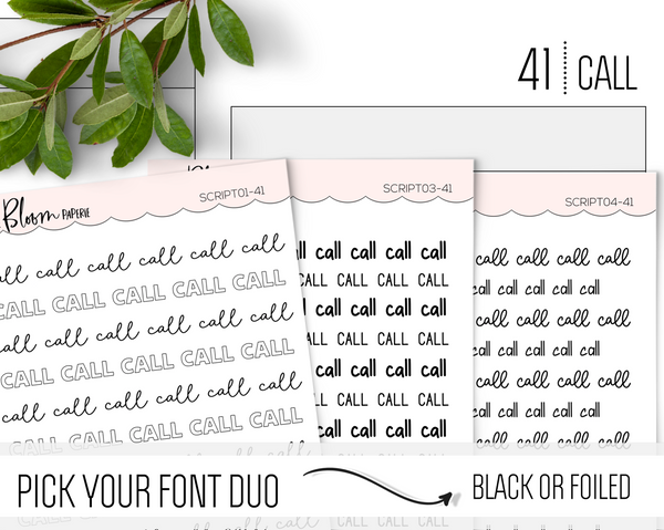 CALL - Script Icons
