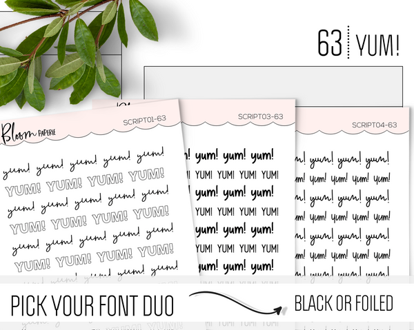 YUM! - Script Icons