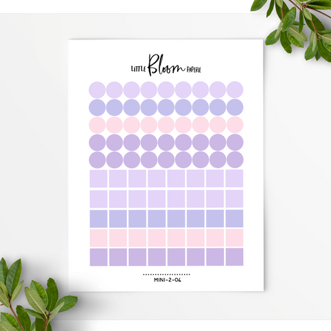 Simple dots and squares