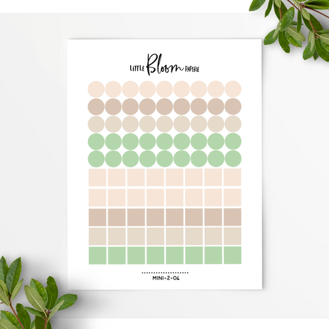Simple dots and squares