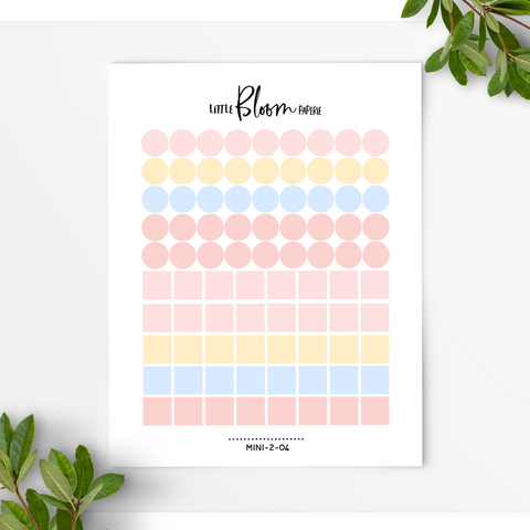 Simple dots and squares