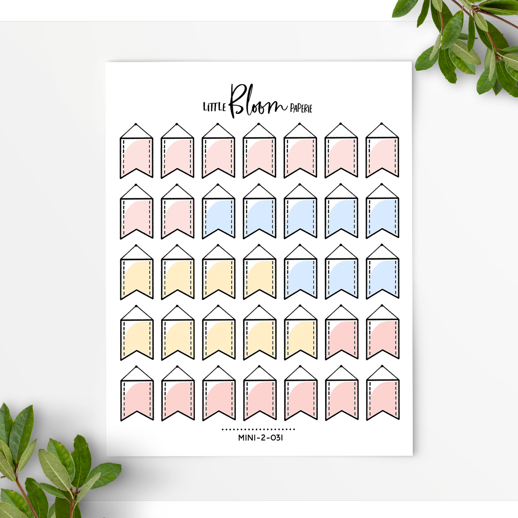 Hanging date banners