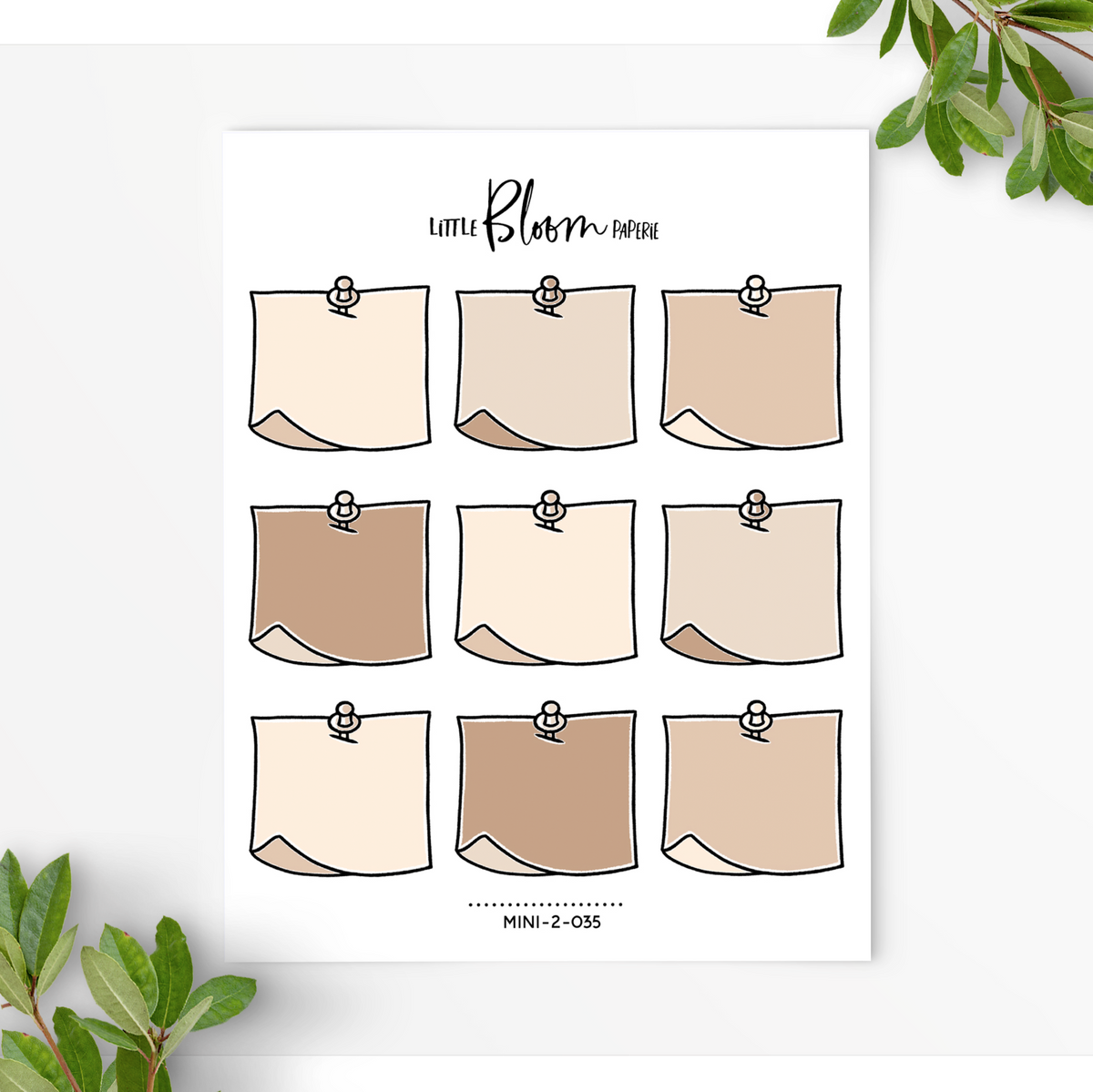 Post It Notes with a Pin | Large – LittleBloomPaperie