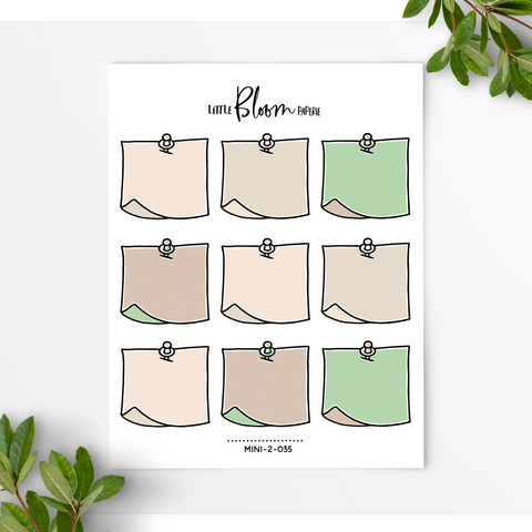 Post It Notes with a Pin | Large