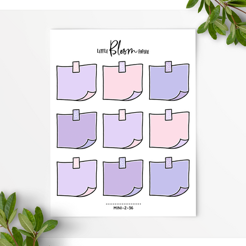 Post It Notes with a Washi Strip | Large