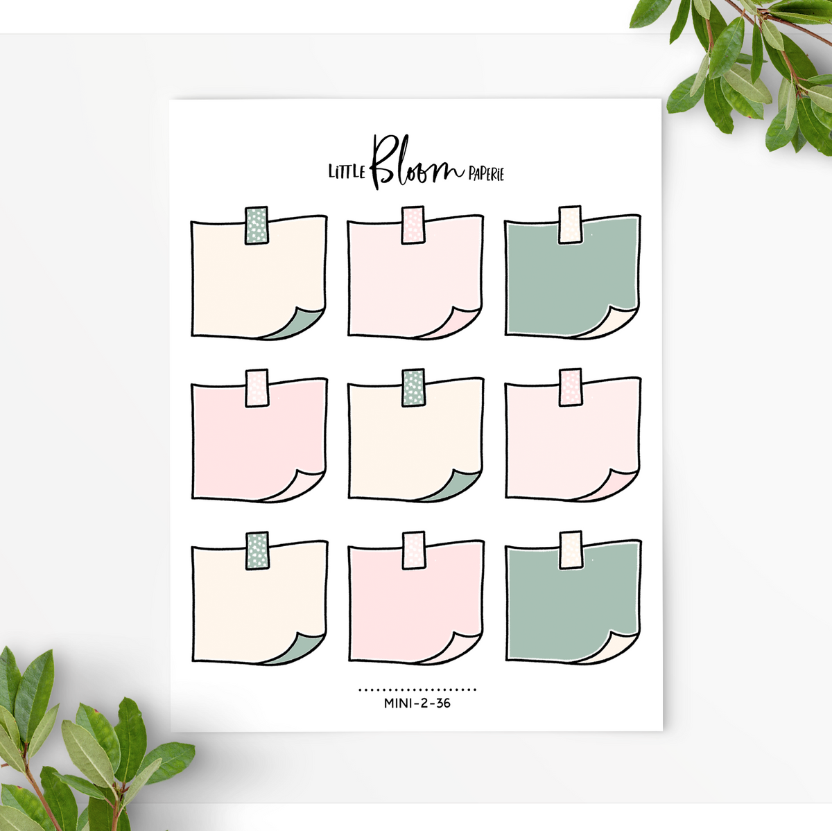 Post It Notes with a Washi Strip | Large – LittleBloomPaperie