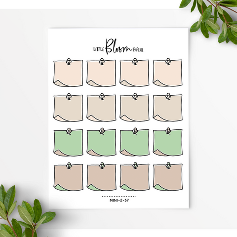 Post It Notes with a Pin | Small