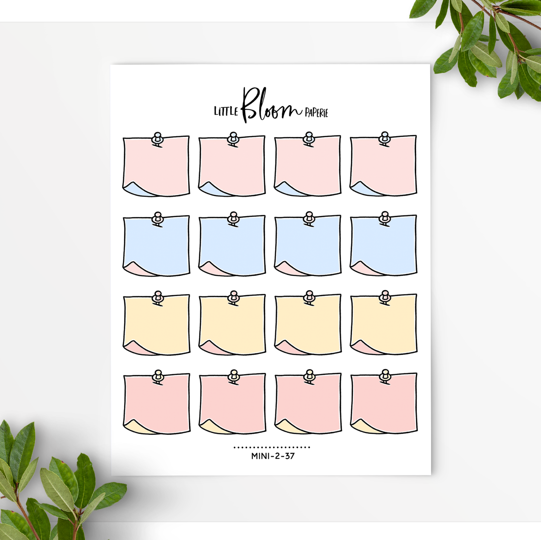 Small Post Notes Complete Post It Notes with a Pin | Small – LittleBloomPaperie