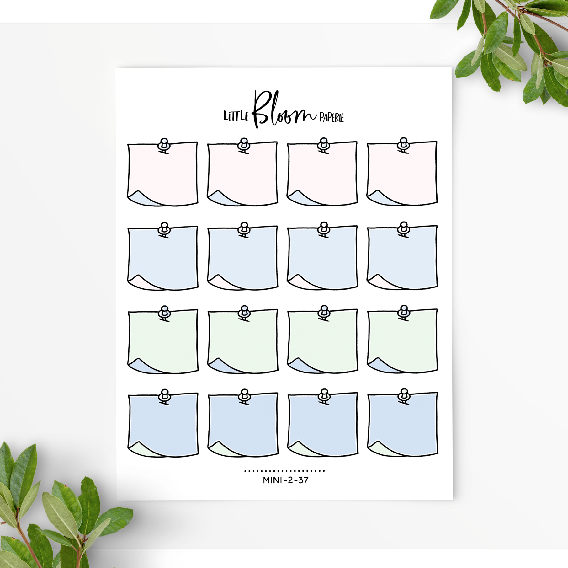Post It Notes with a Pin | Small – LittleBloomPaperie