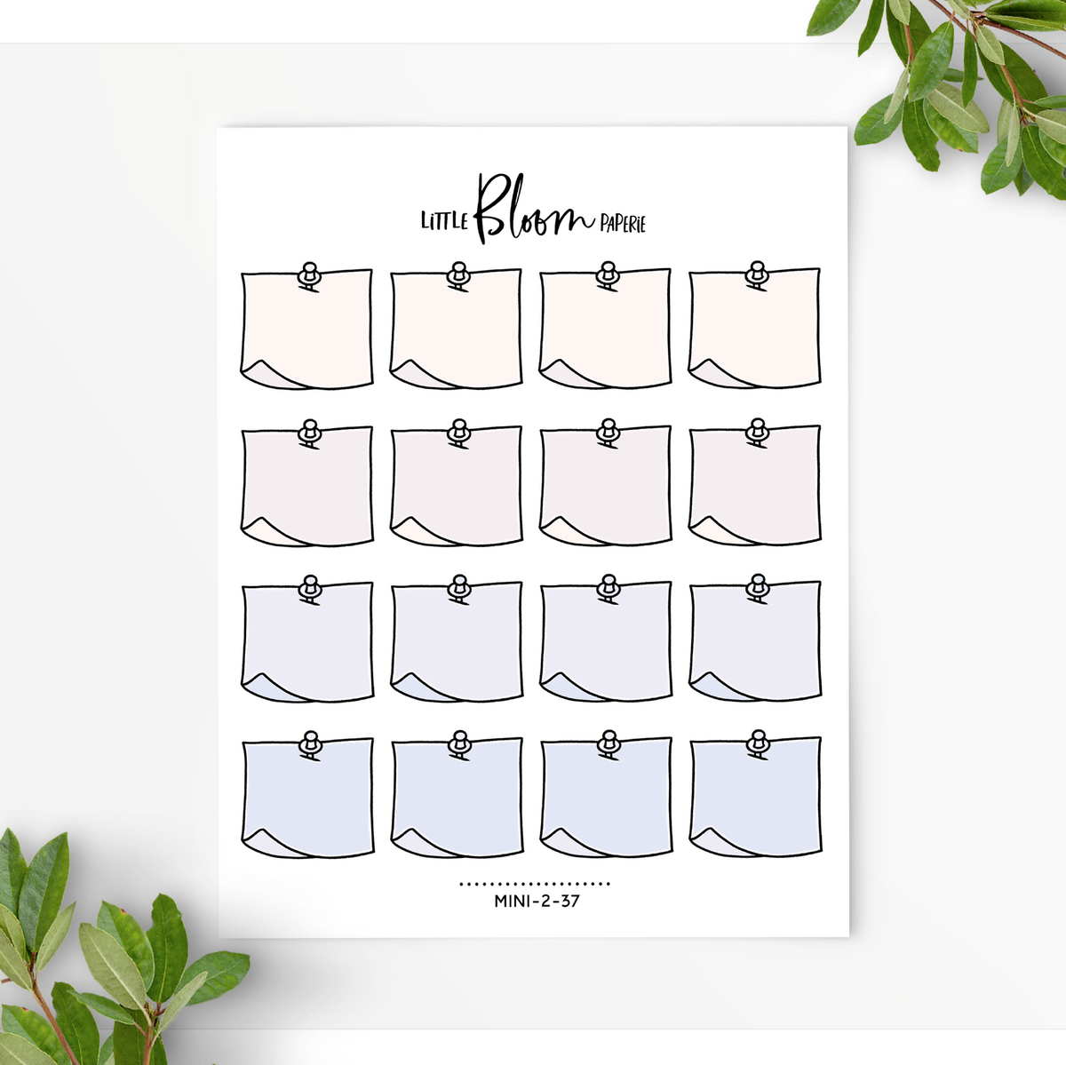 Post It Notes with a Pin | Small – LittleBloomPaperie