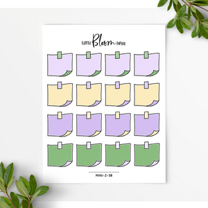Post It Notes with a Washi Strip | Small