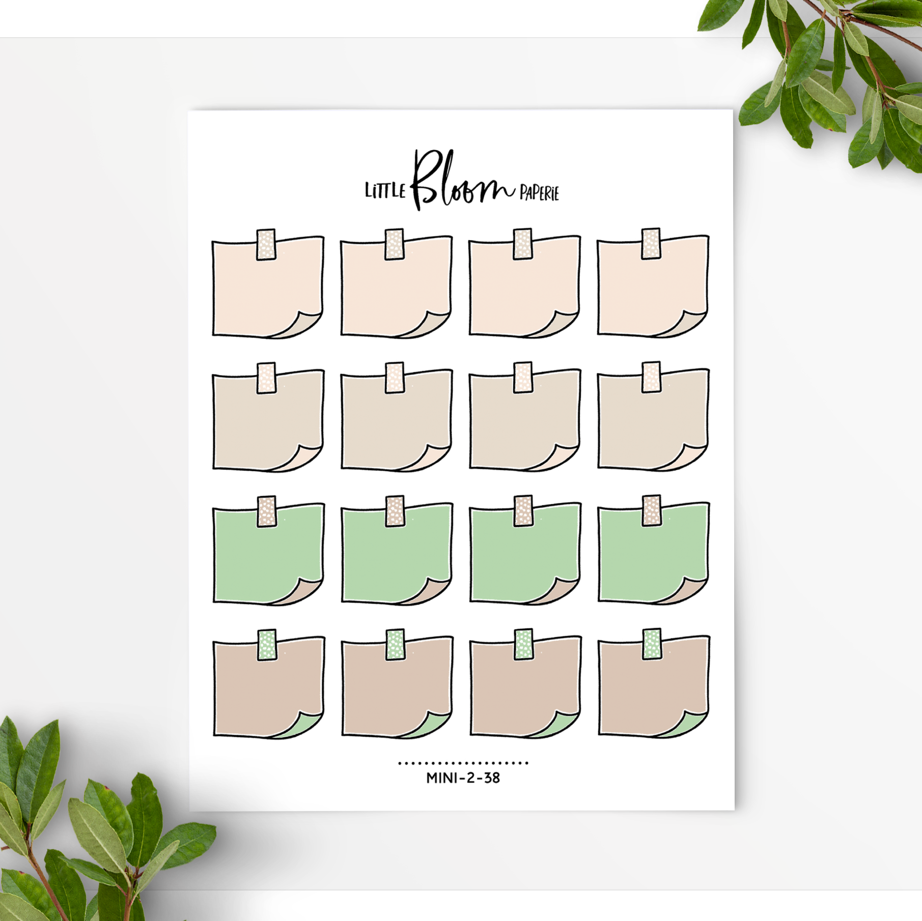 Post It Notes with a Washi Strip | Small