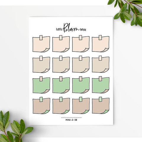 Post It Notes with a Washi Strip | Small