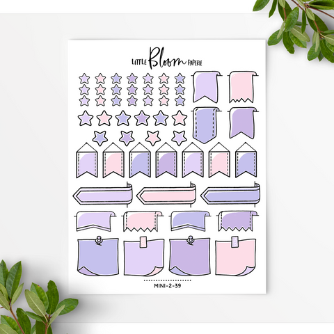 Mixed Functional BUJO stickers | smaller version