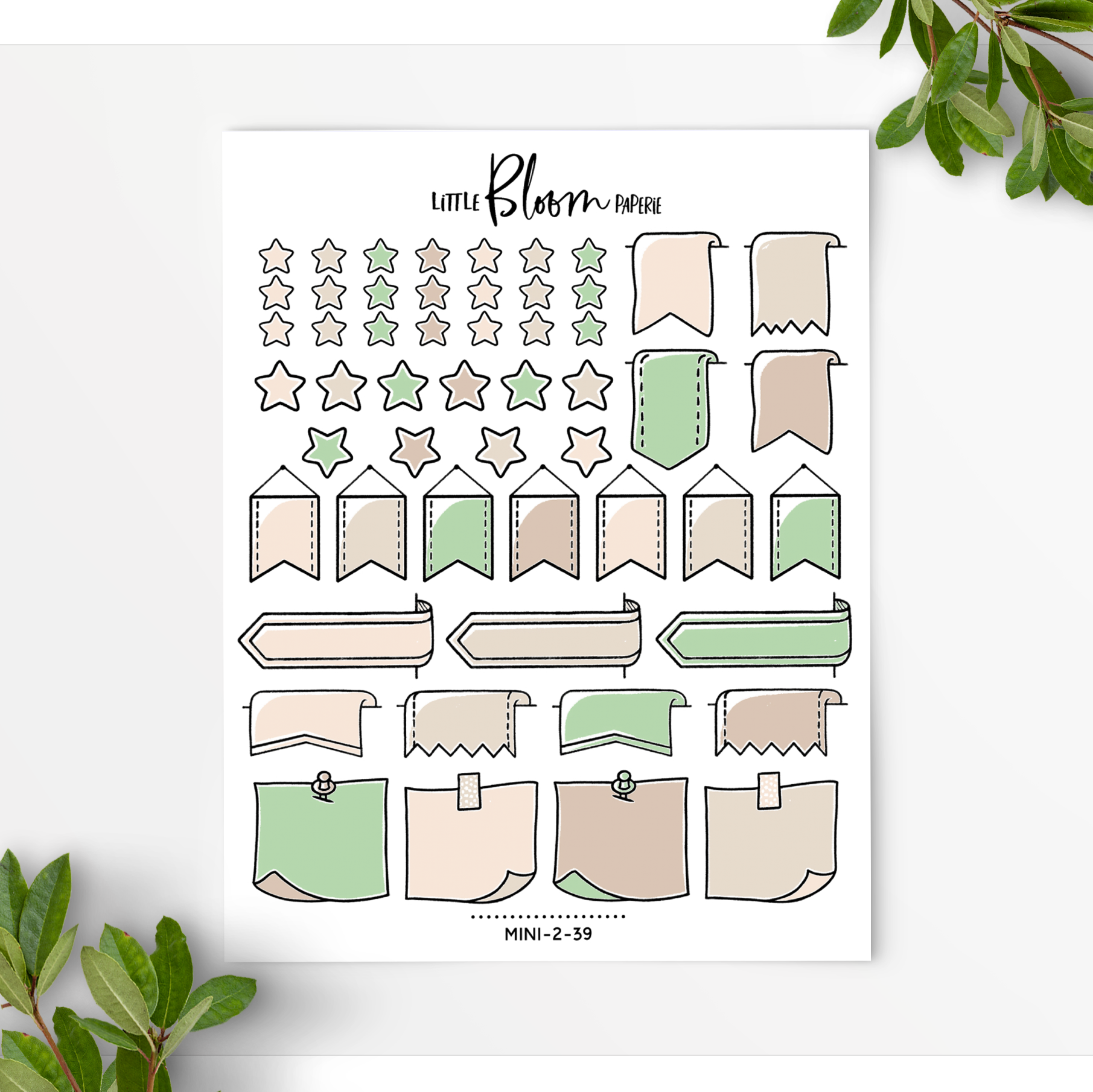 Mixed Functional BUJO stickers | smaller version
