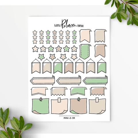 Mixed Functional BUJO stickers | smaller version