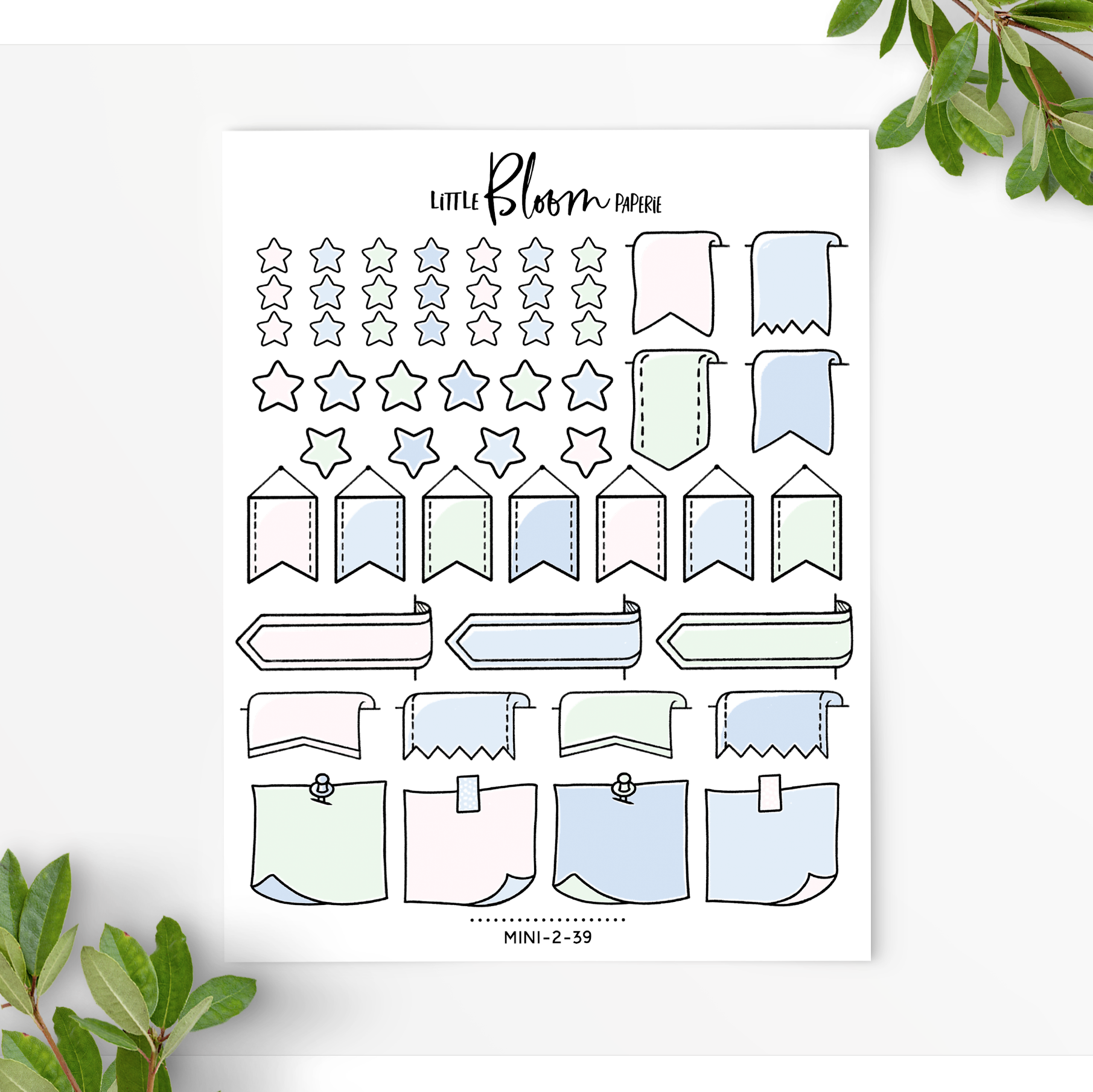 Mixed Functional BUJO stickers | smaller version