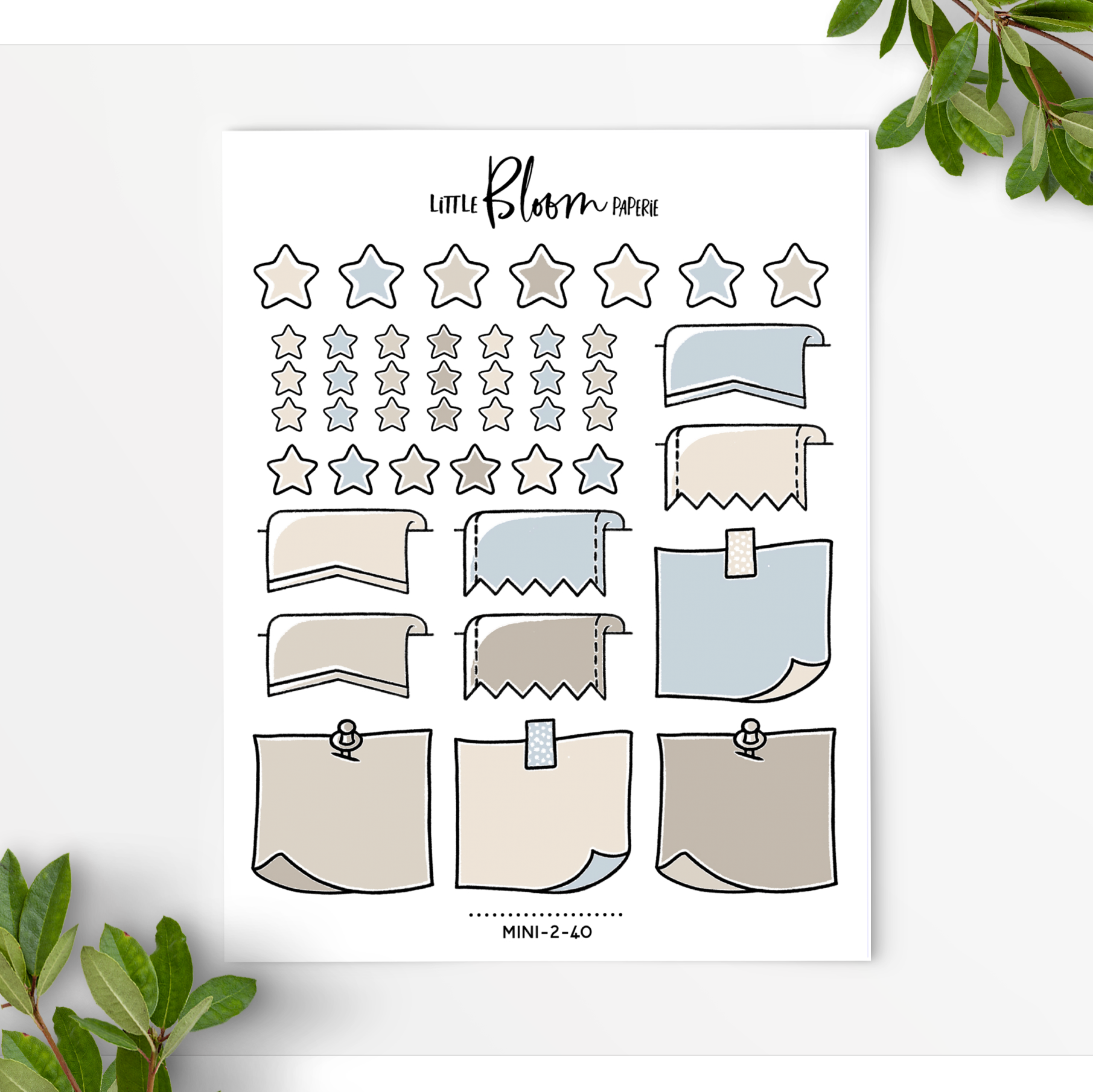 Mixed Functional BUJO stickers | larger version