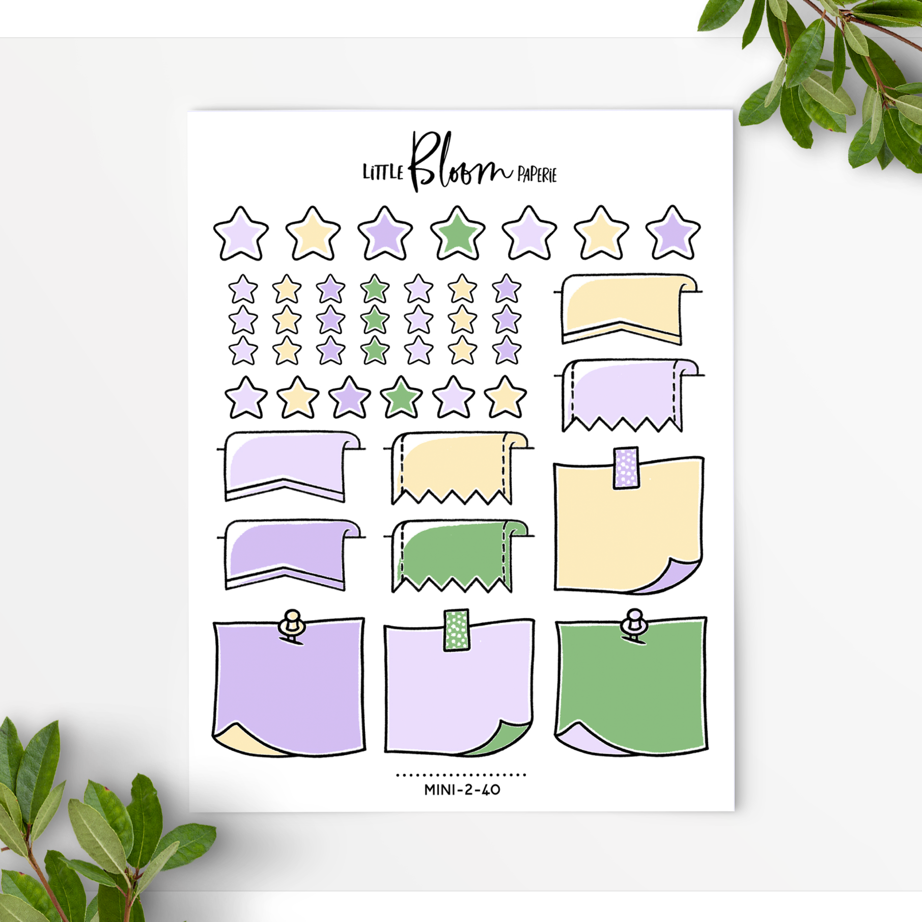 Mixed Functional BUJO stickers | larger version