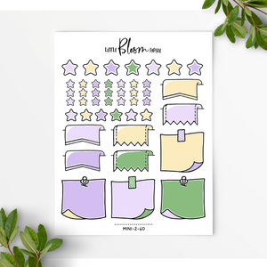 Mixed Functional BUJO stickers | larger version
