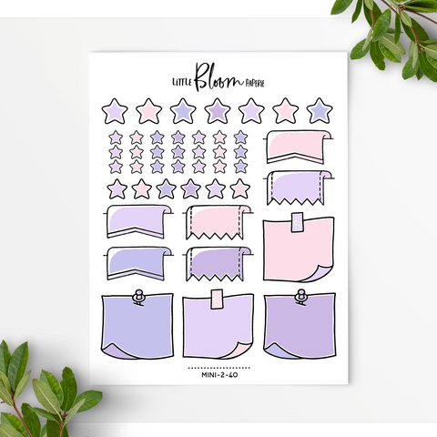 Mixed Functional BUJO stickers | larger version