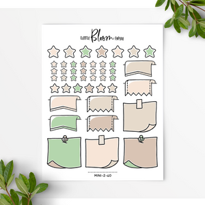 Mixed Functional BUJO stickers | larger version