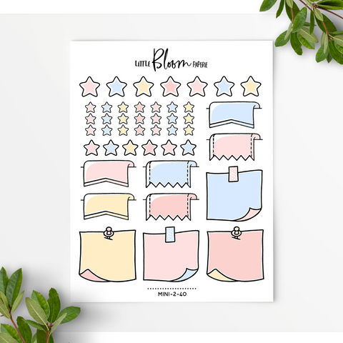 Mixed Functional BUJO stickers | larger version