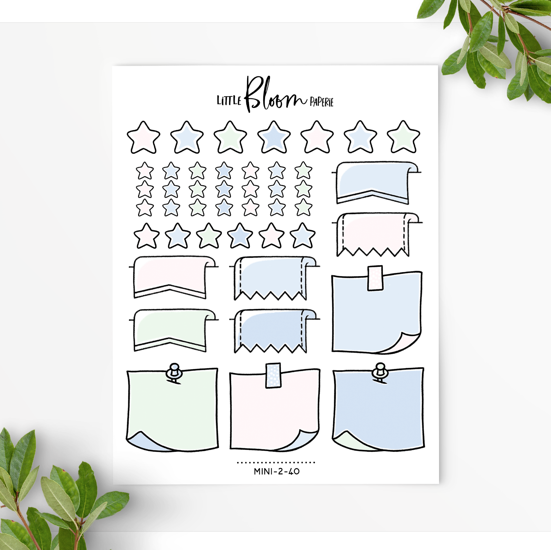 Mixed Functional BUJO stickers | larger version