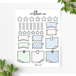 Mixed Functional BUJO stickers | larger version