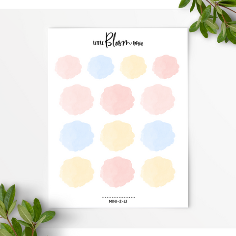 Small Watercolour clouds