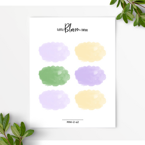 Watercolour clouds
