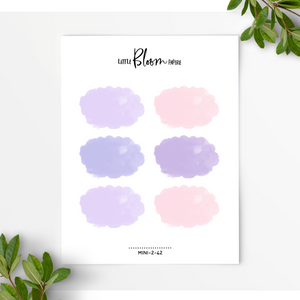 Watercolour clouds