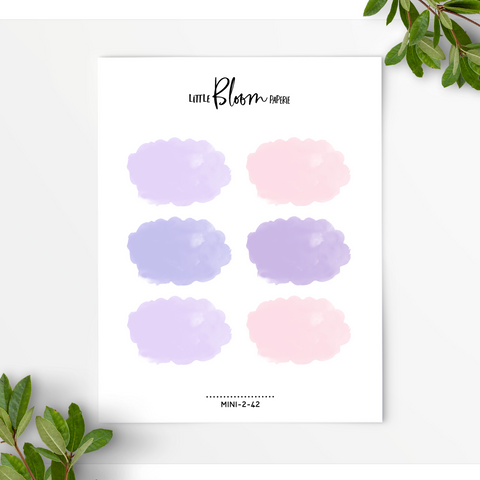 Watercolour clouds