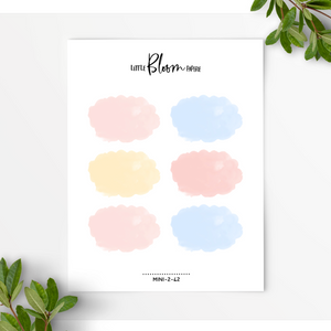 Watercolour clouds