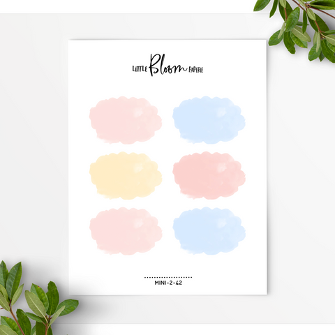 Watercolour clouds