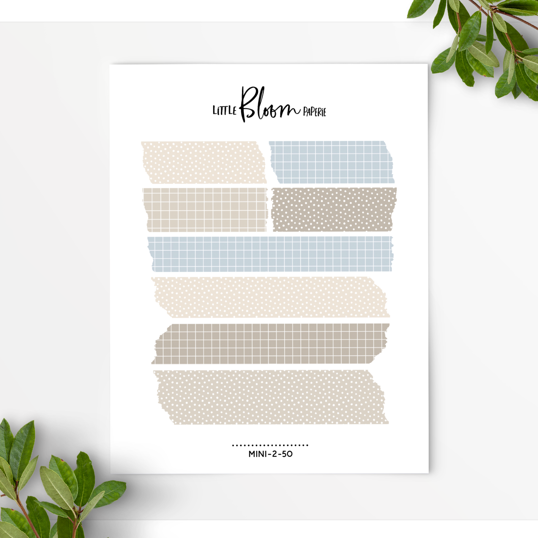 Layering washi | no white edge