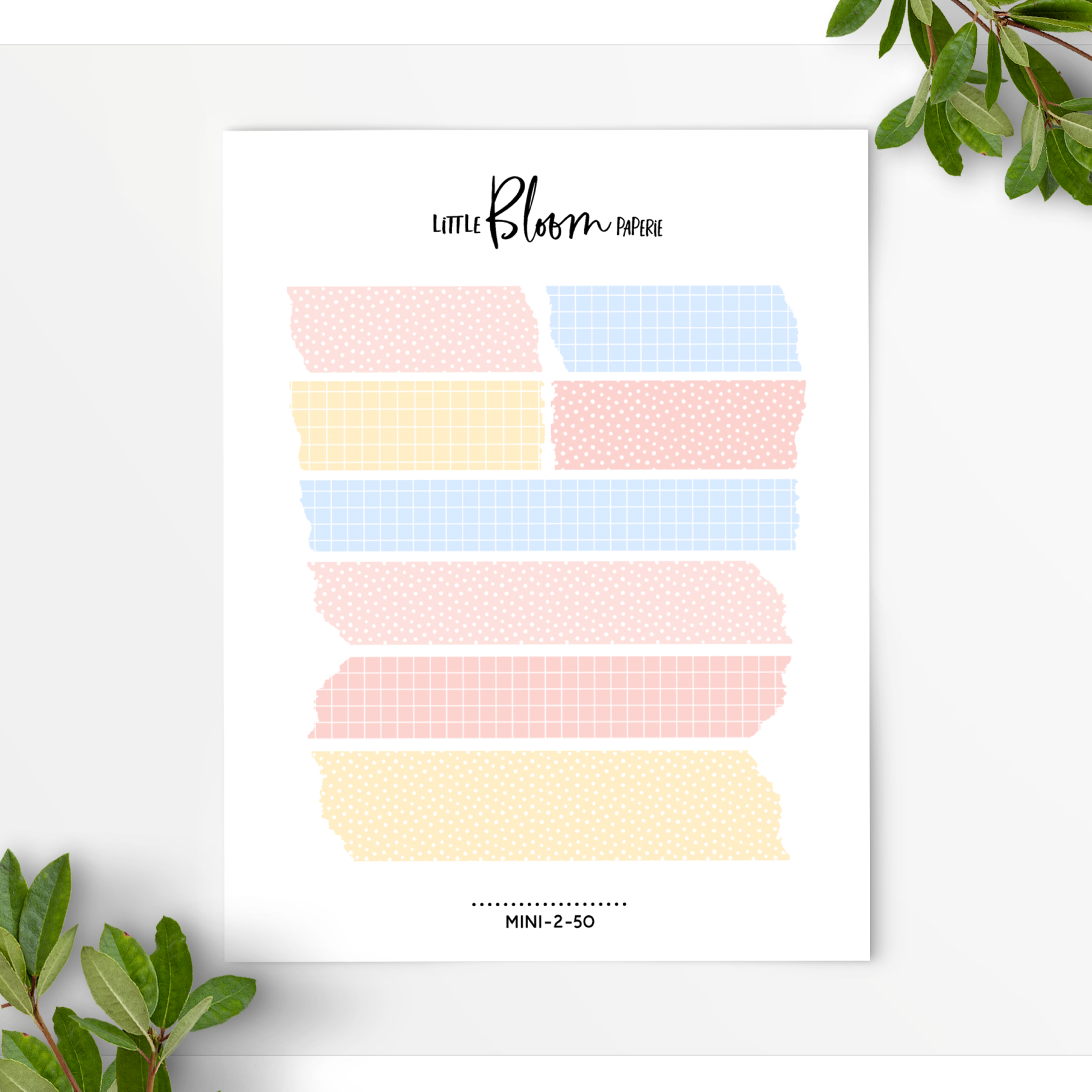 Layering washi | no white edge