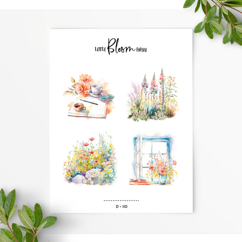 Planners and Florals - 02  | Journaling Deco