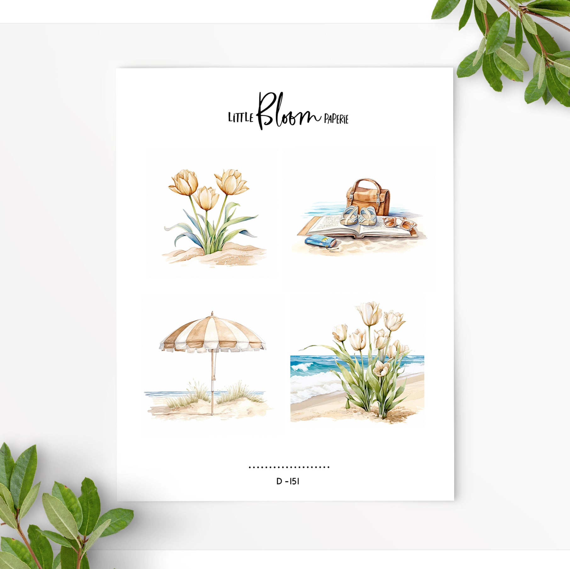 Summer Neutrals 01 | Journaling Deco
