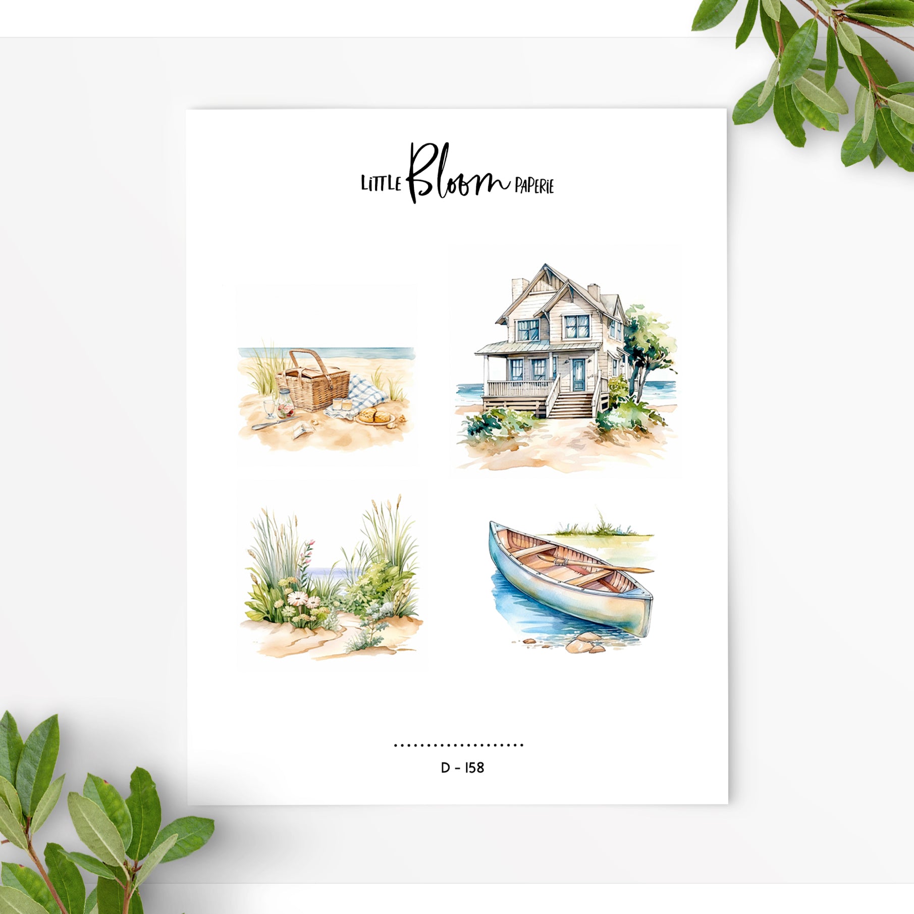 Summer Neutrals 08 | Journaling Deco