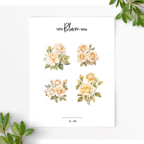 Neutral flowers | Journaling Deco