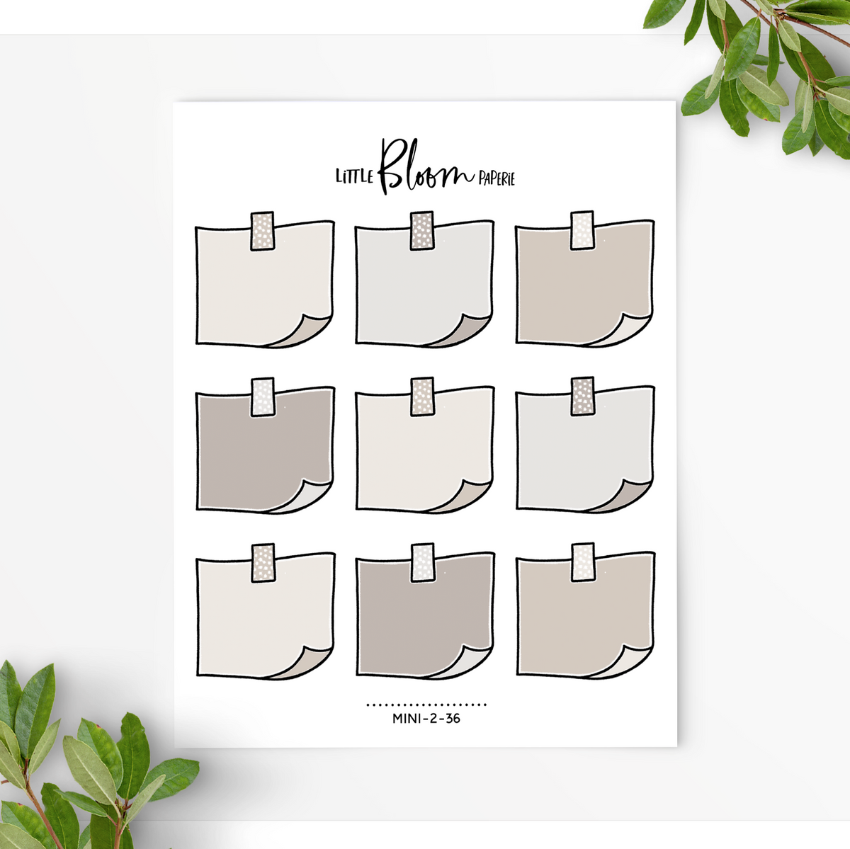 Post It Notes with a Washi Strip | Large – LittleBloomPaperie