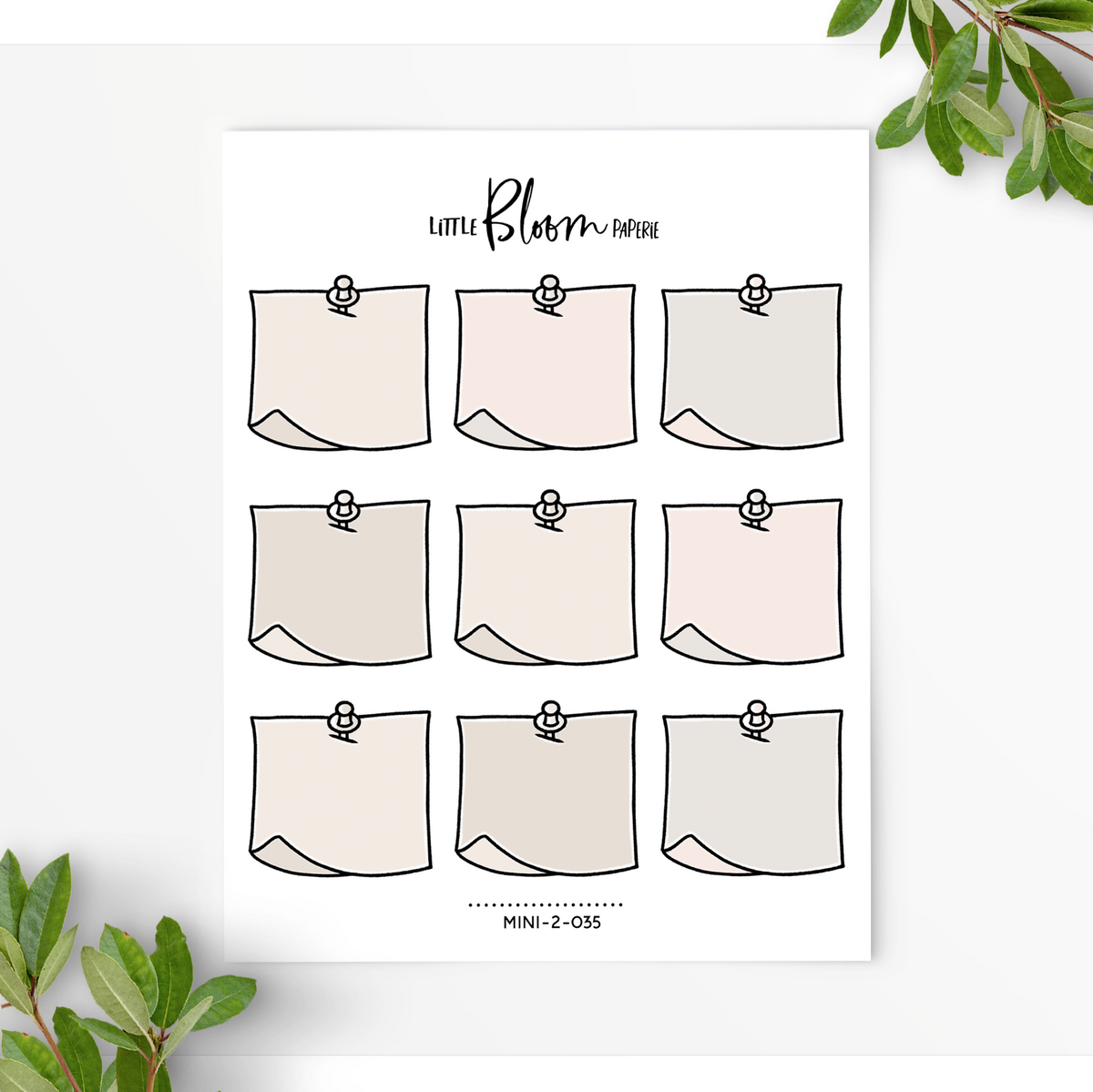 Post It Notes with a Pin | Large – LittleBloomPaperie