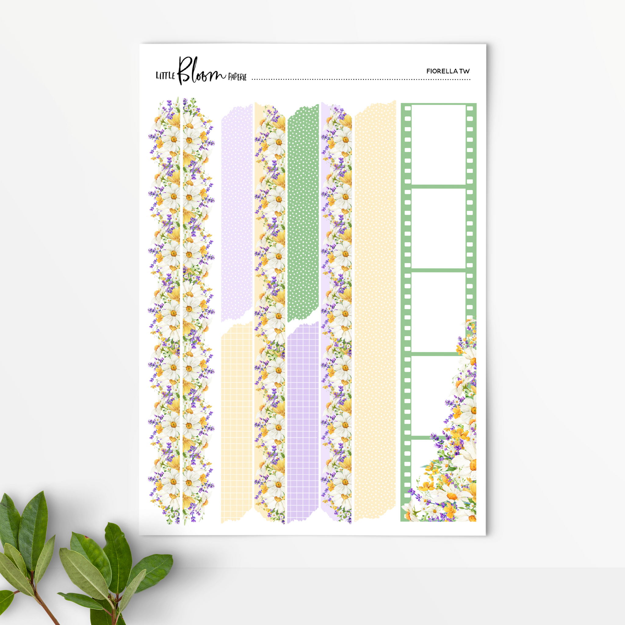 Fiorella Floral Trims/Washi/Polaroid strip