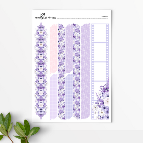 Lana Floral Trims/Washi/Polaroid strip