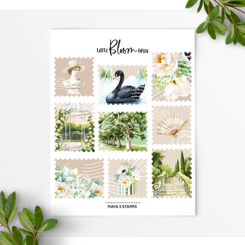 Maya V3 decorative stamp
